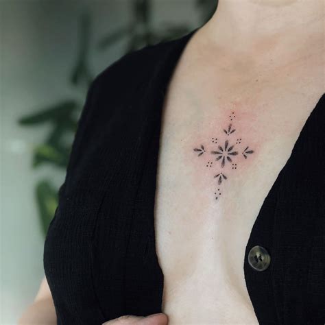 Small and Cute Chest Tattoo Ideas for Females